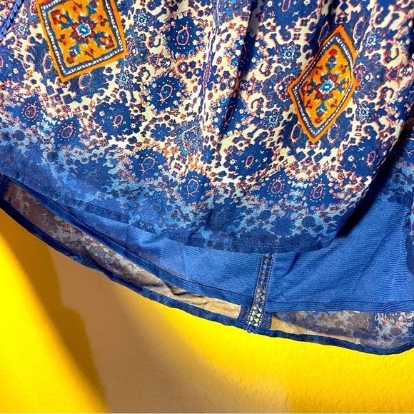 Collective CONCEPTS Spaghetti Strap Boho Summer Blouse Crochet Detail Festival S - Picture 8 of 13